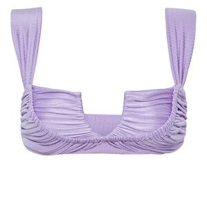 Divino Seas Lavender Ruched Bikini Top